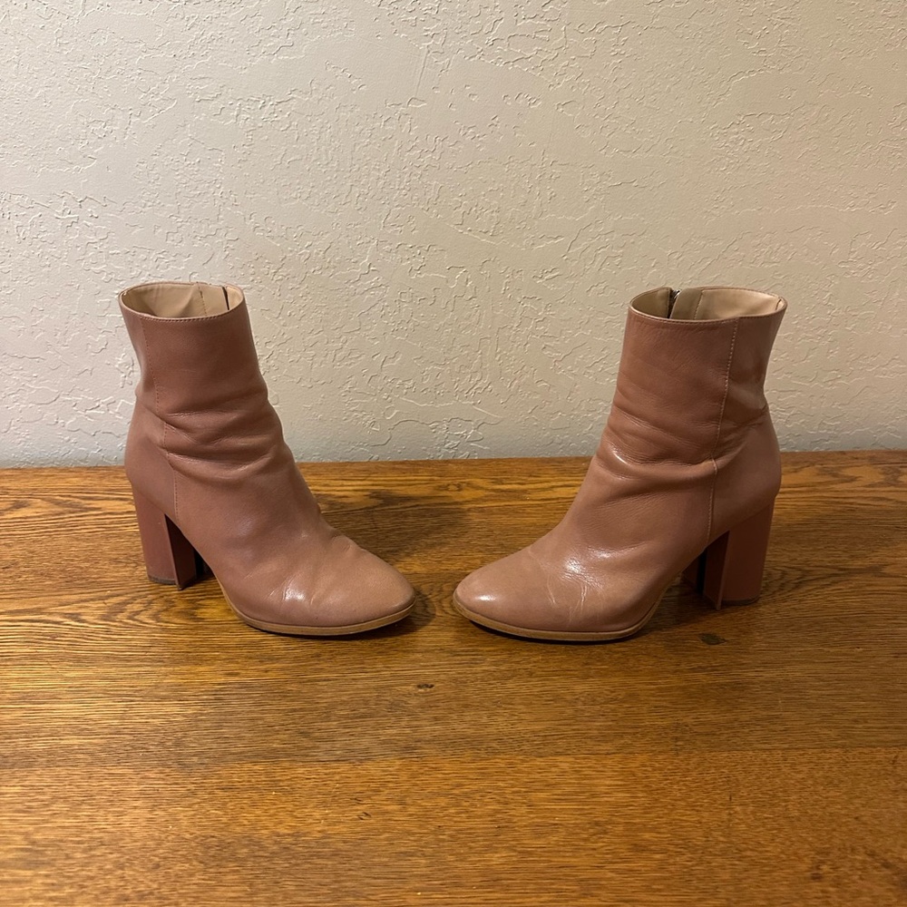 Coach Dusty Rose Ankle Booties